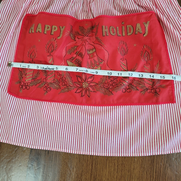 Happy Holidays Vintage Half Apron - Picture 10 of 12